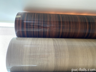 木製の穀物装飾的な家具のための光沢度の高いポリ塩化ビニールのフィルム