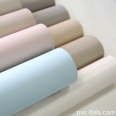 繊維のような質感デザイン 家具カバーのためのPVC装飾用ホイルロール