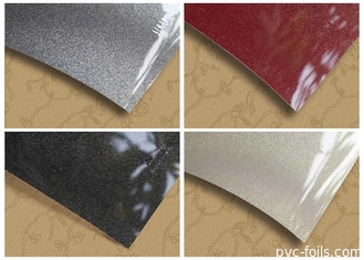 高光沢 メタリックPvcフィルム印刷デザイン 層化キャビネットカバー 0.3mm