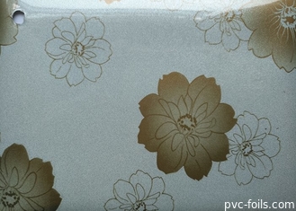 光沢がある花はキャビネット ドアのための自己接着ポリ塩化ビニールのフィルムの製造者を印刷した