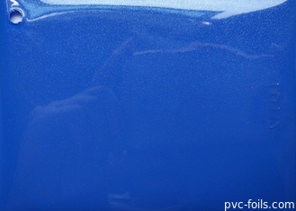 青いポリ塩化ビニールの自己接着フィルム90cmのキャビネットの装飾の高い光沢のある光沢がある