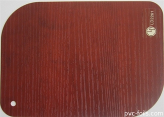 非付着力の木製の穀物ポリ塩化ビニールの装飾的なフィルム ホイルのカーテンの管の覆い