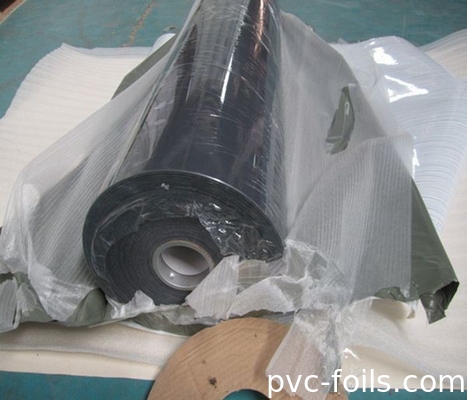高光沢 浅灰色 PVC キャビネットフィルム 0.50mm 真空膜圧縮用