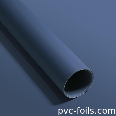 濃い青色PVC装飾フィルム 0.20mm厚さ 防水 無料指紋