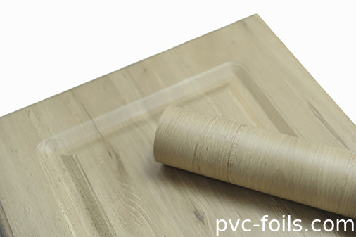 家具 PVC 表面フィルム 木材 穀物 デザイン 層化のためのカスタム厚さ