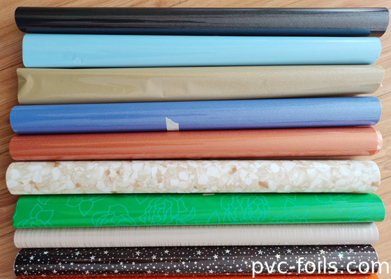 高光彩色 パターン 自粘性 PVC フィルムロール 家具の装飾用
