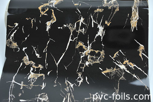 高光沢の大理石粒のPVC装飾フィルム 2Dラミネーション