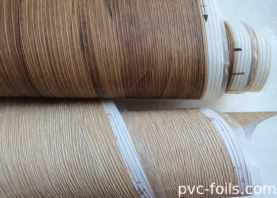 木の穀物 室内ドア PVCフィルム 家具とキャビネットの装飾用