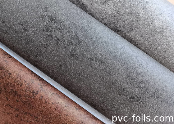 灰色コンクリートストーンデザイン PVC 室内ドアのための装飾フィルム
