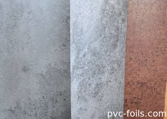 現代の灰色セメント質感 PVC 壁面のための装飾フィルム