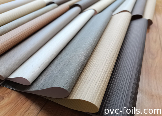 ティーク木の穀物型PVC包装フィルム 家具改装プロジェクト用