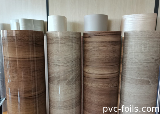 高光沢 PVC 家具 フィルム ロール 現代のキャビネット 表面