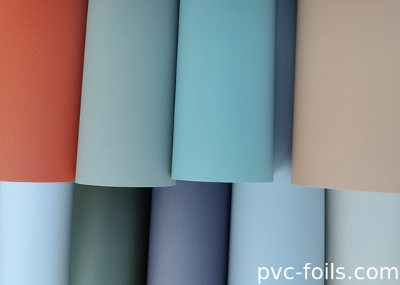 固い色 柔らかい触覚 PVC 装飾フィルム 掃除機と膜ドアのために
