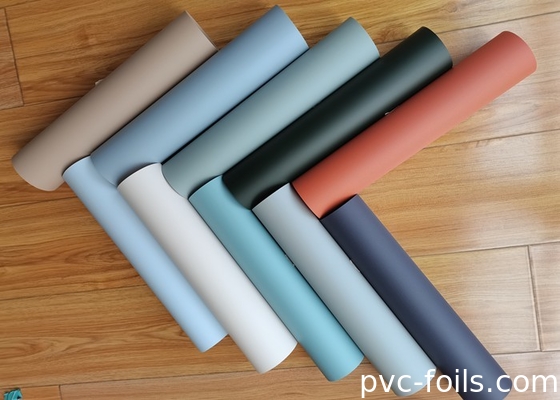固い色 柔らかい触覚 PVC 装飾フィルム 掃除機と膜ドアのために