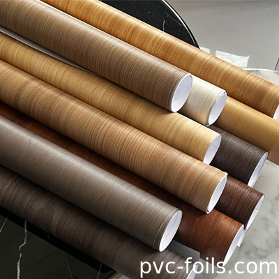 木の穀物 PVC 家具 家庭用 キッチンキャビネット ドア