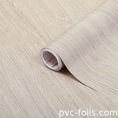 中国 工場 卸売 天然木 パターン ヴィニール 自粘性 PVC フィルム 家具の装飾用