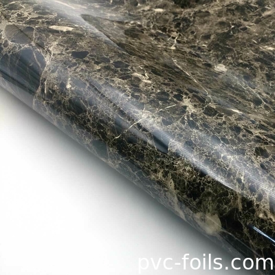高光輝く大理石効果 PVC膜製 室内装飾用