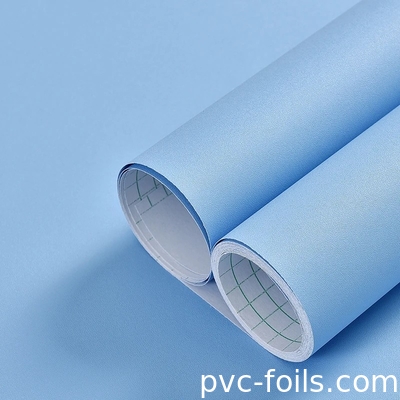 青 固体色 セルフ アレッシブ PVC フィルム マット 彫刻 壁紙 壁紙 壁紙 壁紙