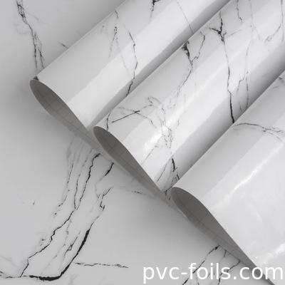 高光沢な大理石デザイン PVC ビニールステッカー 耐久性があり,水に耐える