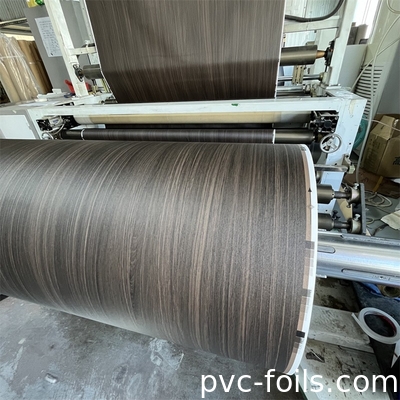 ブラックウッド・グレーン・エムボスド PVC 装飾用フィルム MDF キャビネット ドア 掃除用膜プレス