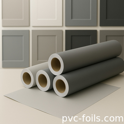 柔らかい触覚 超マット 固い色 PVC ラミネーションフィルム 家具やドア
