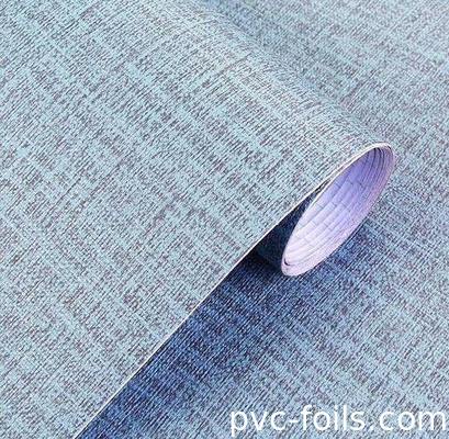 織物の質感 固体色Pvc自己粘着フィルム ホテルの装飾 改装