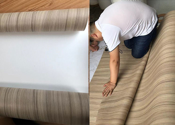 MDFの家具のラミネーションの屋内装飾のための木製の穀物ポリ塩化ビニールのフィルム