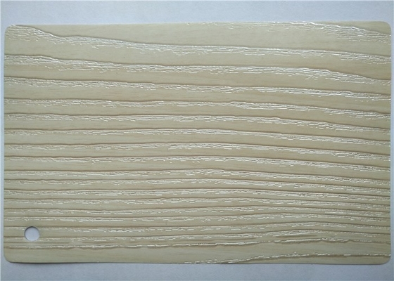 白いポリ塩化ビニール3Dの膜ホイルの食器棚のドアは深く浮彫りになった